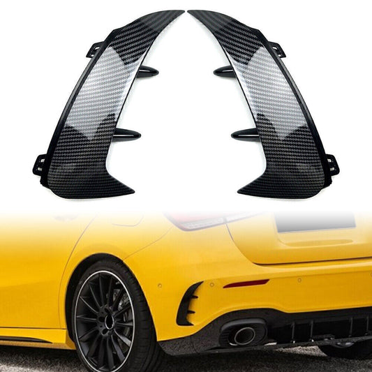Carbon Rear Bumper Splitter Canard Air Vent Fit for Benz A-class W177 A200 A220 Q