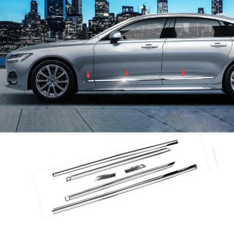 for Volvo S90 2017-2022 Chrome Side Door Body Guard Molding Cover Trim Garnish