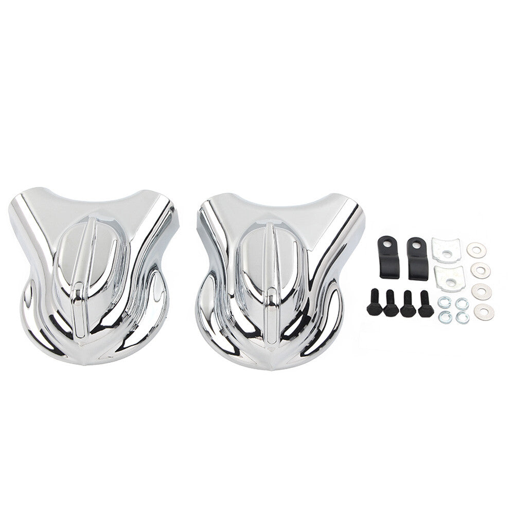 Chrome Rear Swingarm Axle Covers Kit for Harley Heritage Softail 2008-2017 FLSTF Q