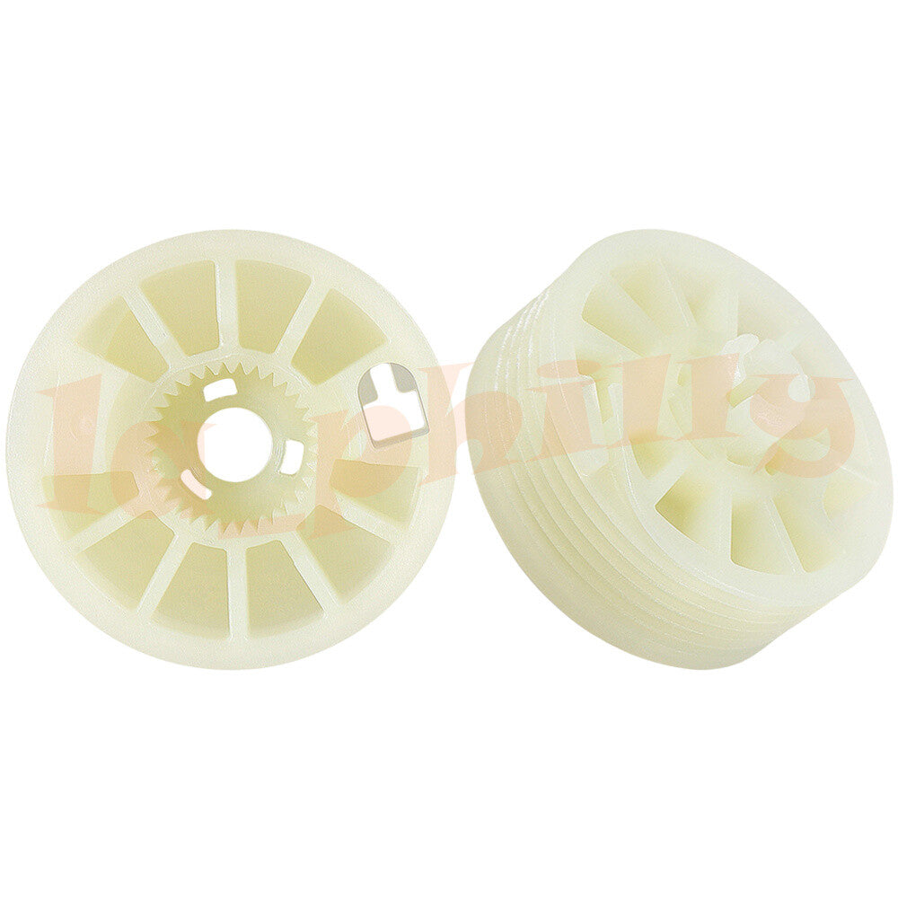 2x for Kia Optima 16-20 White Repair Fix Pulley Window Regulator Sprocket Spool Q