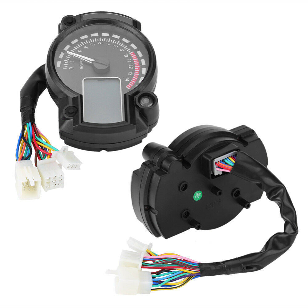 Adjustable 15000rpm Motorcycle Speedometer Gauge LCD Digital Tachometer Odometer n
