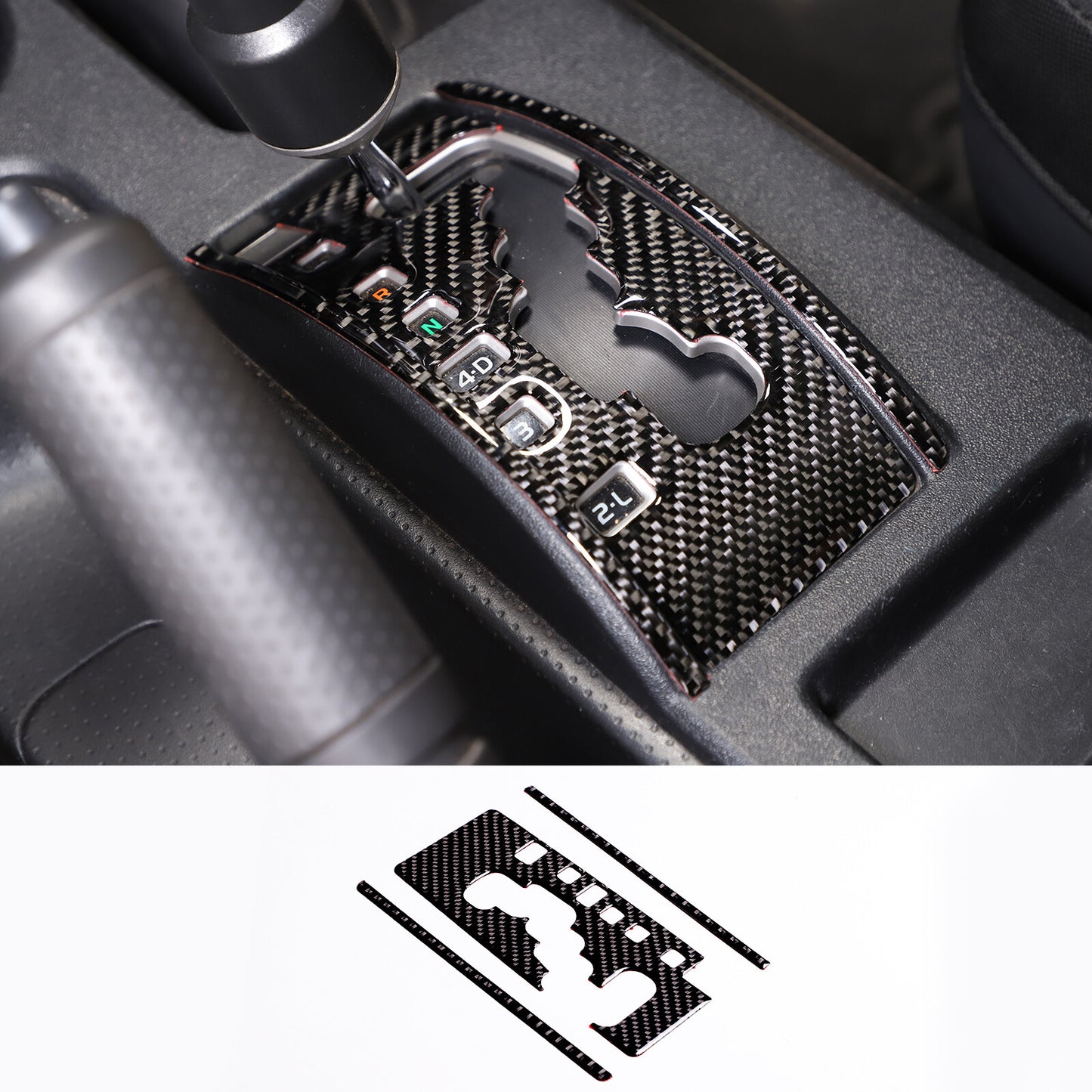 6 Red Alloy Interior A/C Adjustment Lever Cover Trim for Hummer H2 2003 - 2007 - v