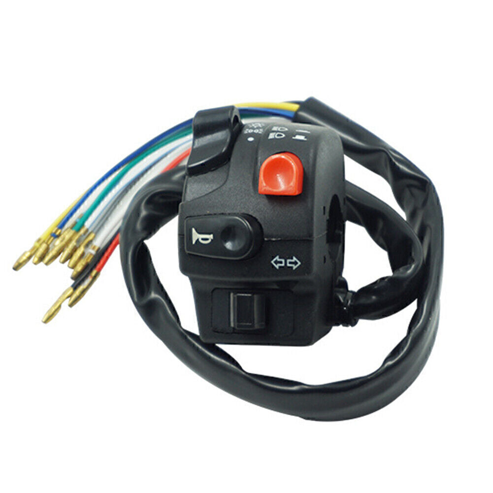22MM Motorcycle Horn Button Turn Signal Electric Light Start Handlebar Switch Q