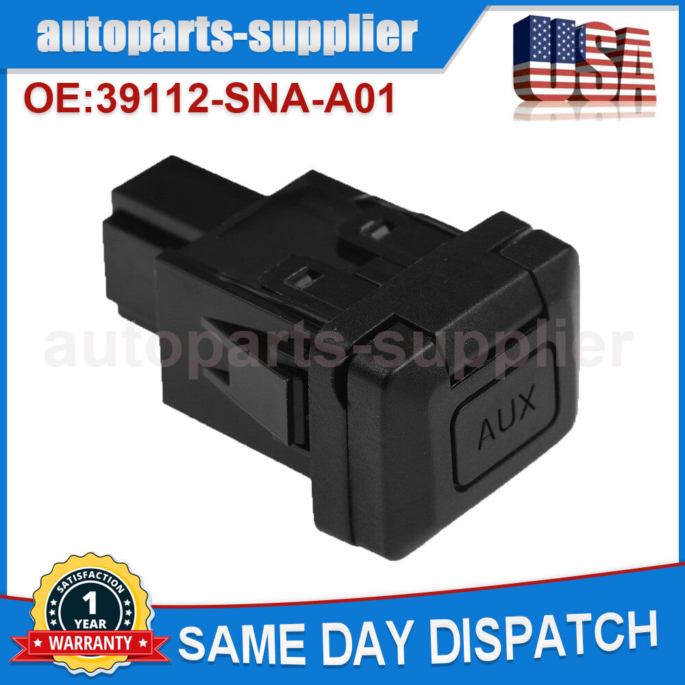 Auxiliary input jack auxiliary port 39112-SNA-A01- for 2006-2011 for Honda for Civic , CRV, and CR-V.