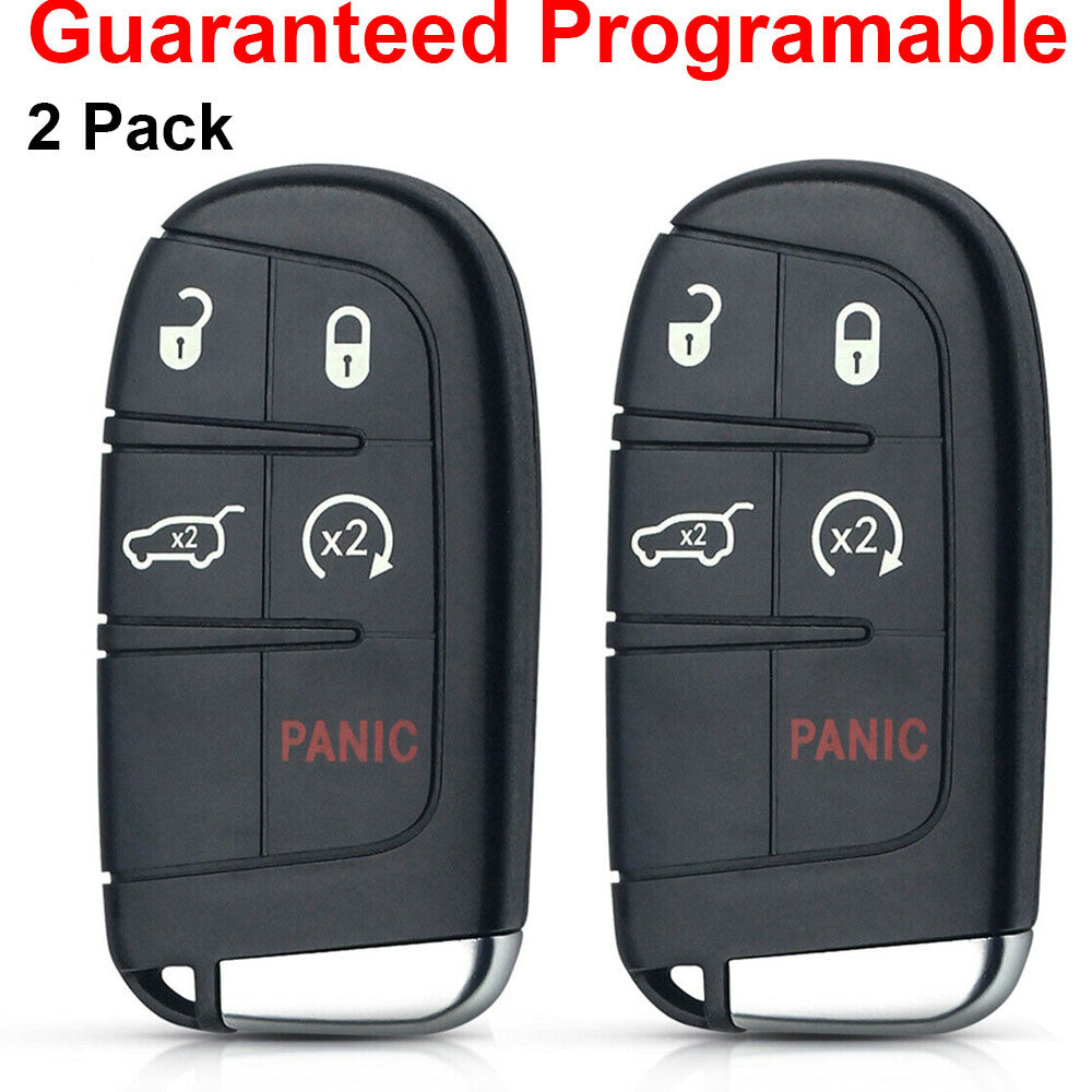 2 for Jeep Grand Cherokee 2014 2015 2016 2017 2018 2019 for Smart Remote Key Fob Q