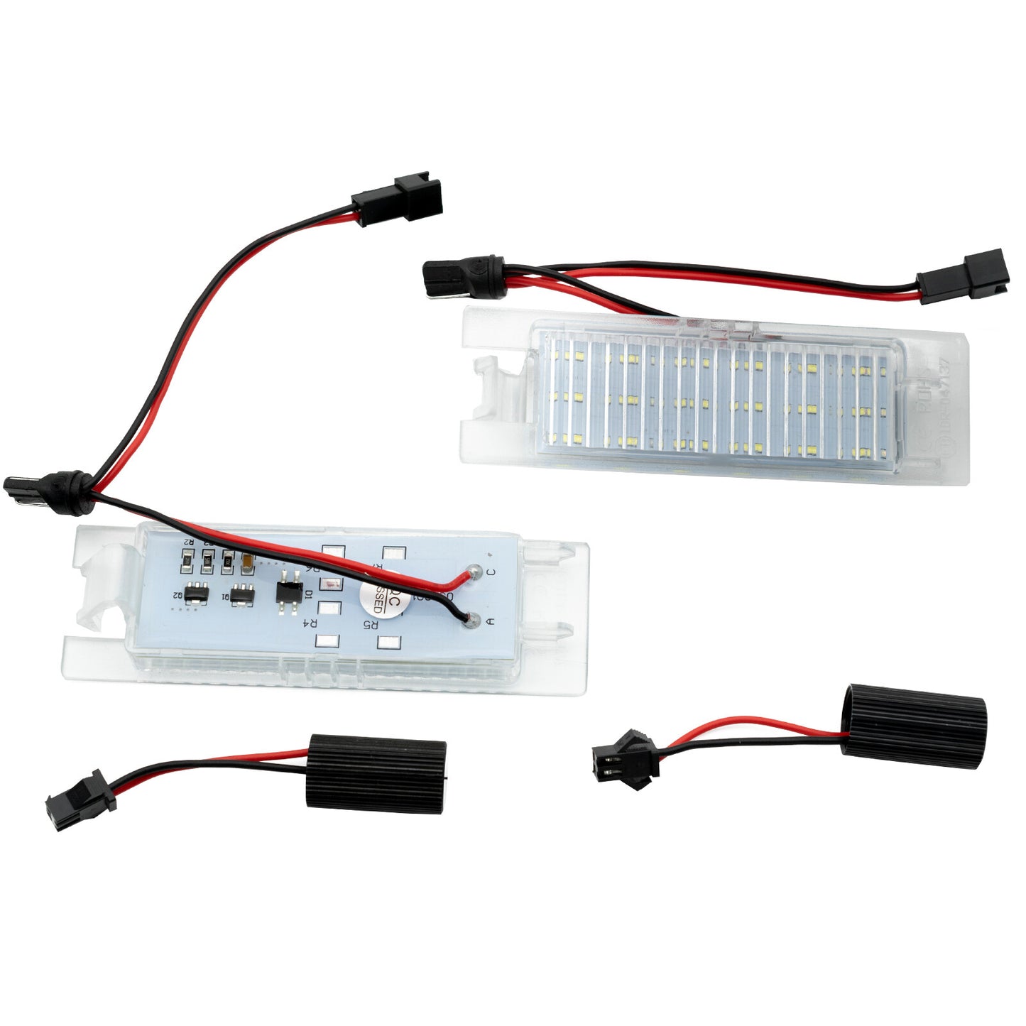 2x LED license plate lighting for Opel Astra H for Corsa C D Insignia Adam Meriva B Q