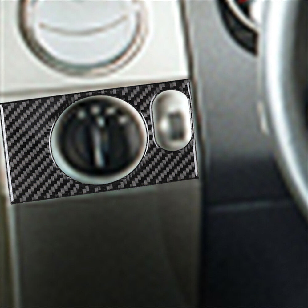 Carbon Fiber Interior Media for Audio Console Cover Trim for Mazda CX-9 2016-2022 v