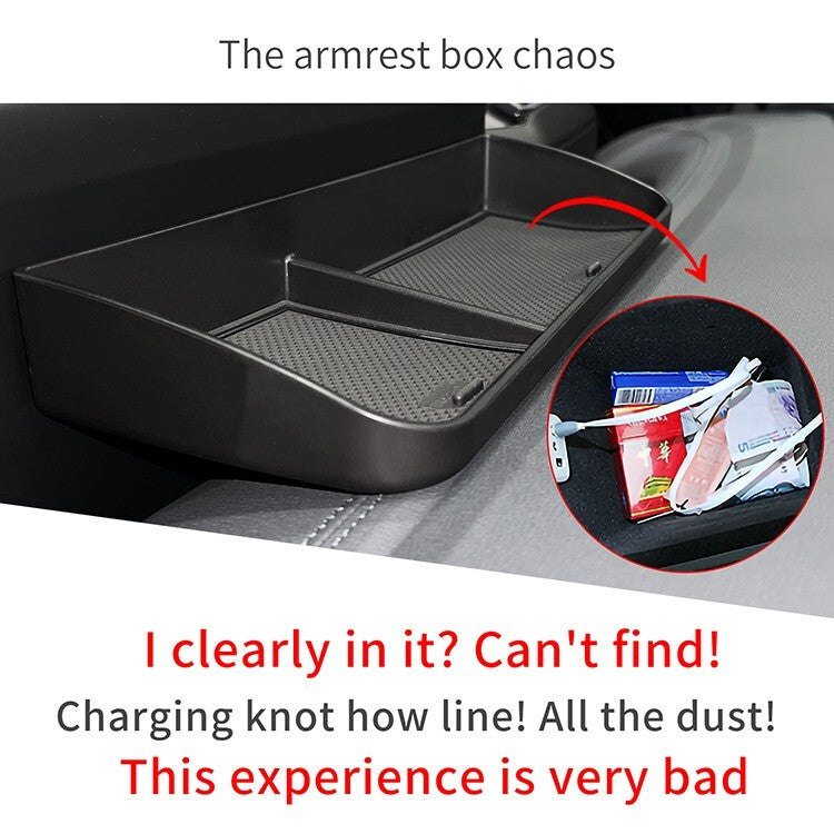 Car Dashboard Tray for VW ID.4 ID4 Central Display Storage Box Hidden Tray