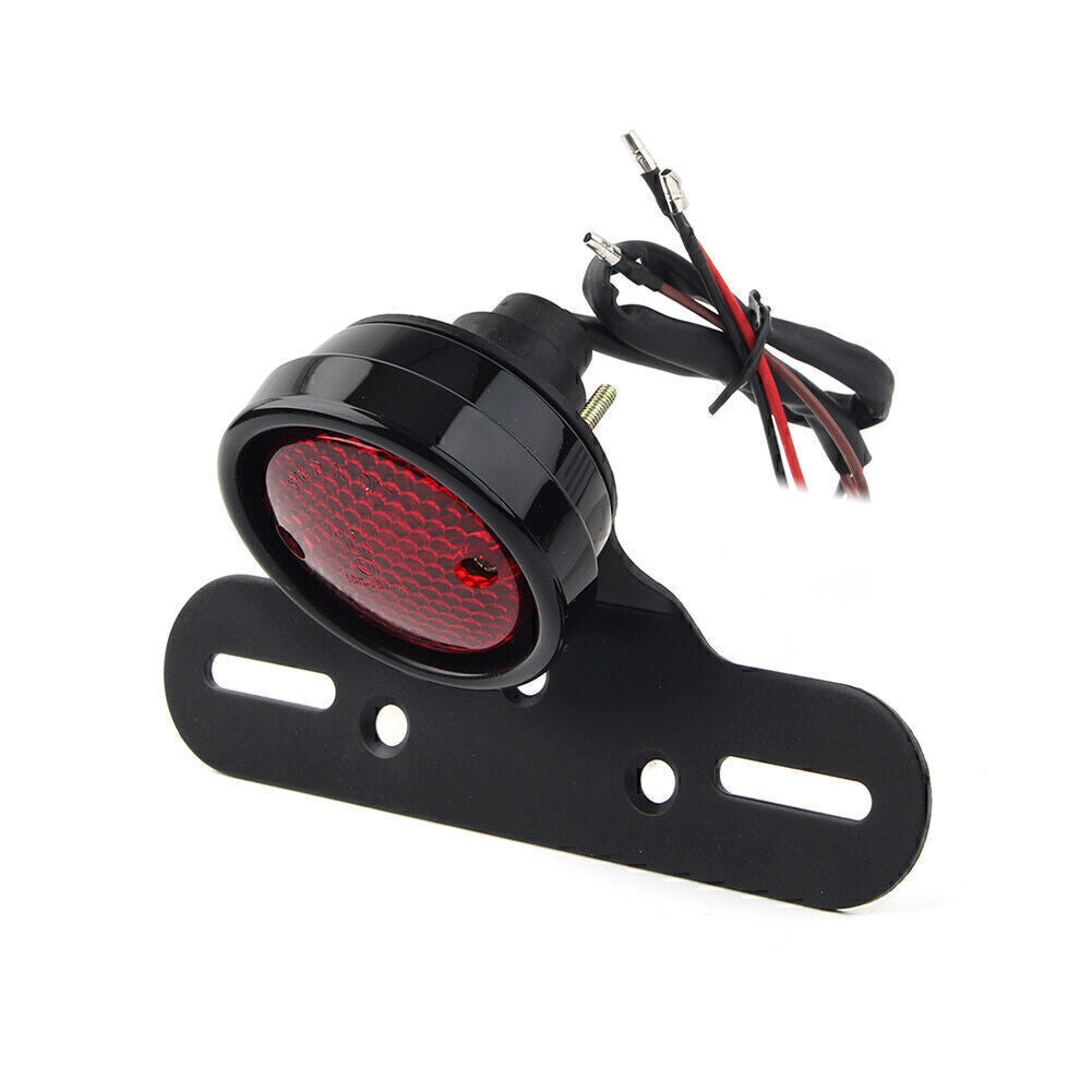 Motor Taillight Black 14 License Plate Brake Light Fit for Harley Cruise Prince Q