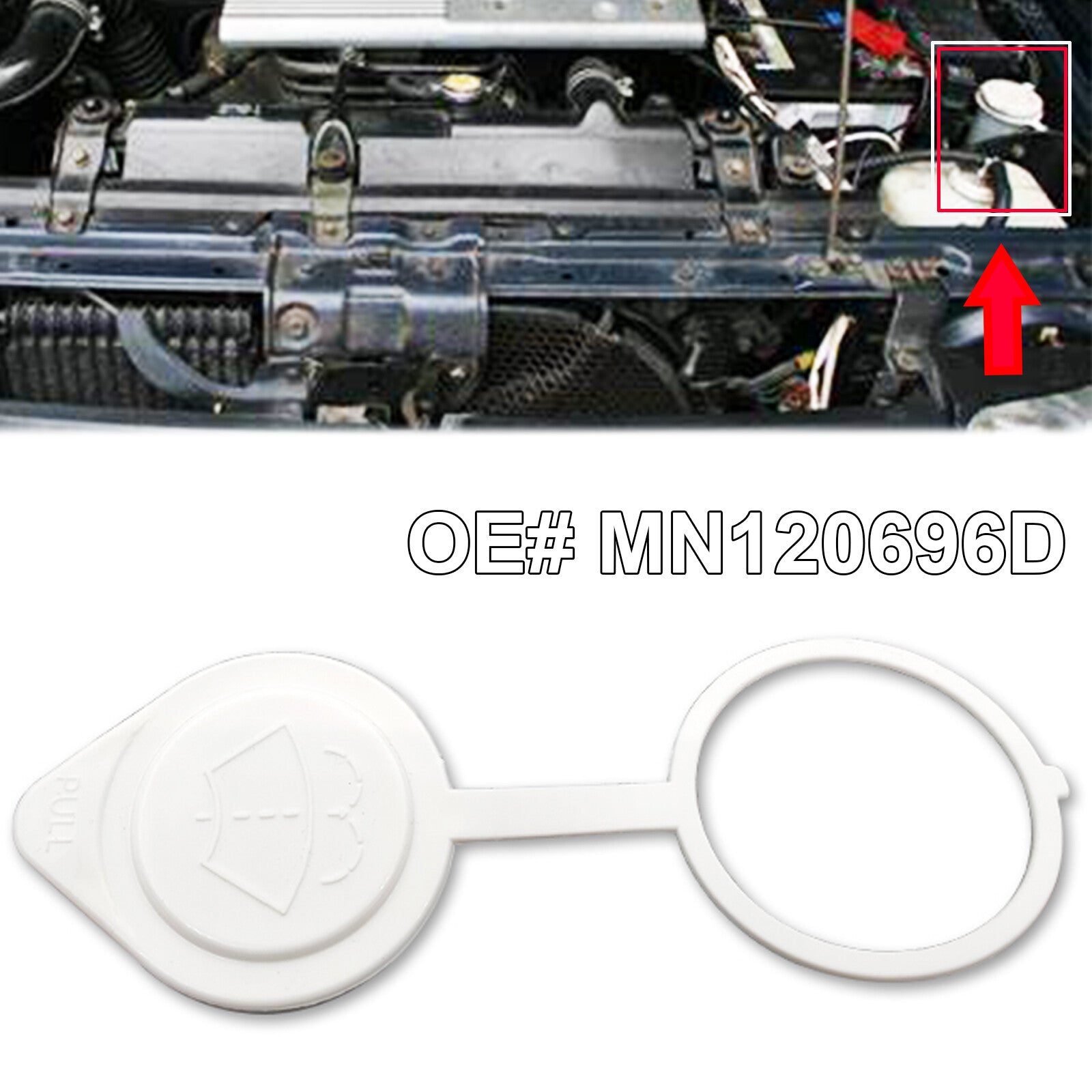 for Mitsubishi Pajero V33 V43 Wiper Washer Fluid Bottle Cap Reservoir Cover Lid Q