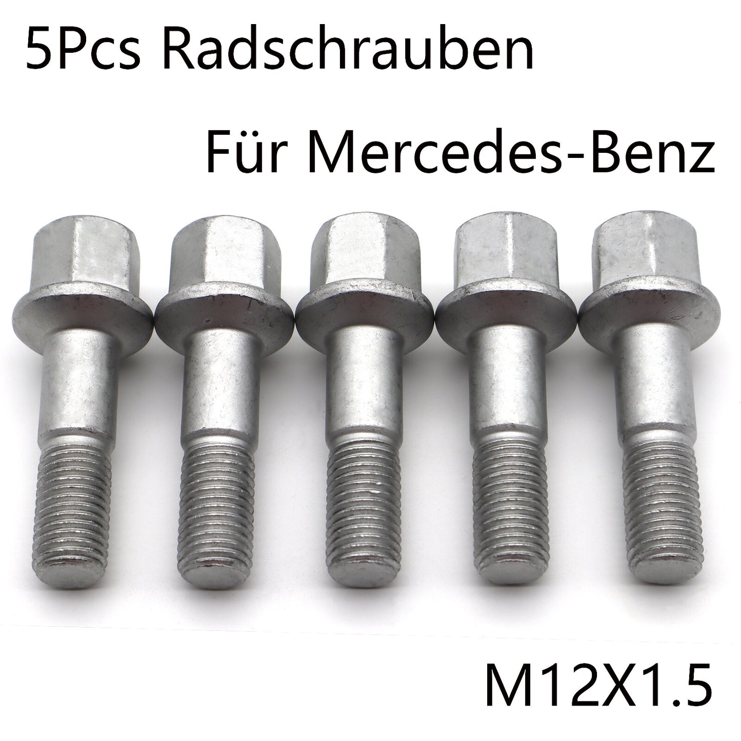 5X for Mercedes-Benz C124 W124 S124 W201 Car Wheel Lug Bolts M12X1.5 0009904807 Q
