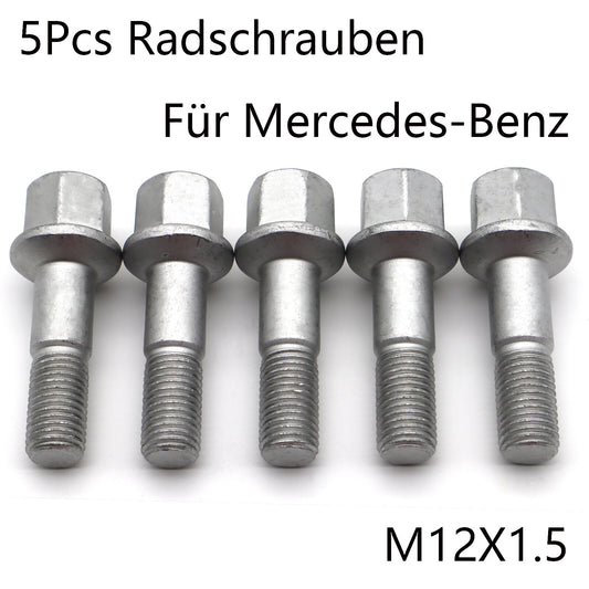 5X for Mercedes-Benz C124 W124 S124 W201 Car Wheel Lug Bolts M12X1.5 0009904807 Q
