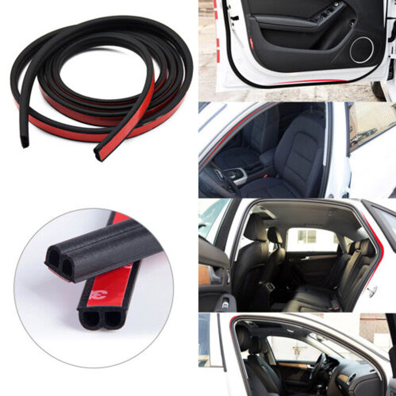 33FT B-Shape Rubber Car RV Door Seal Strip Hollow Edge Guard Dustproof US Part v