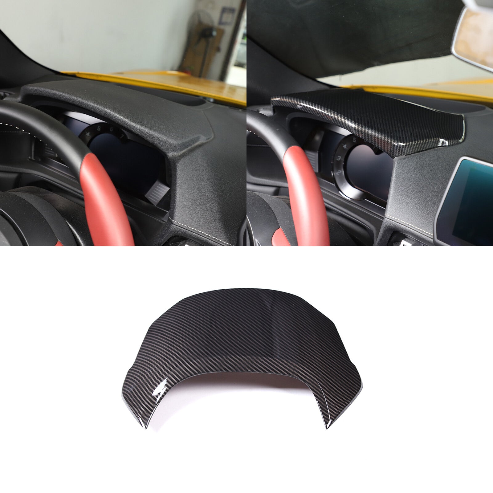 2pcs Car Side Quarter Window Vent Louver Cover for Honda for Civic 2012-2015- v