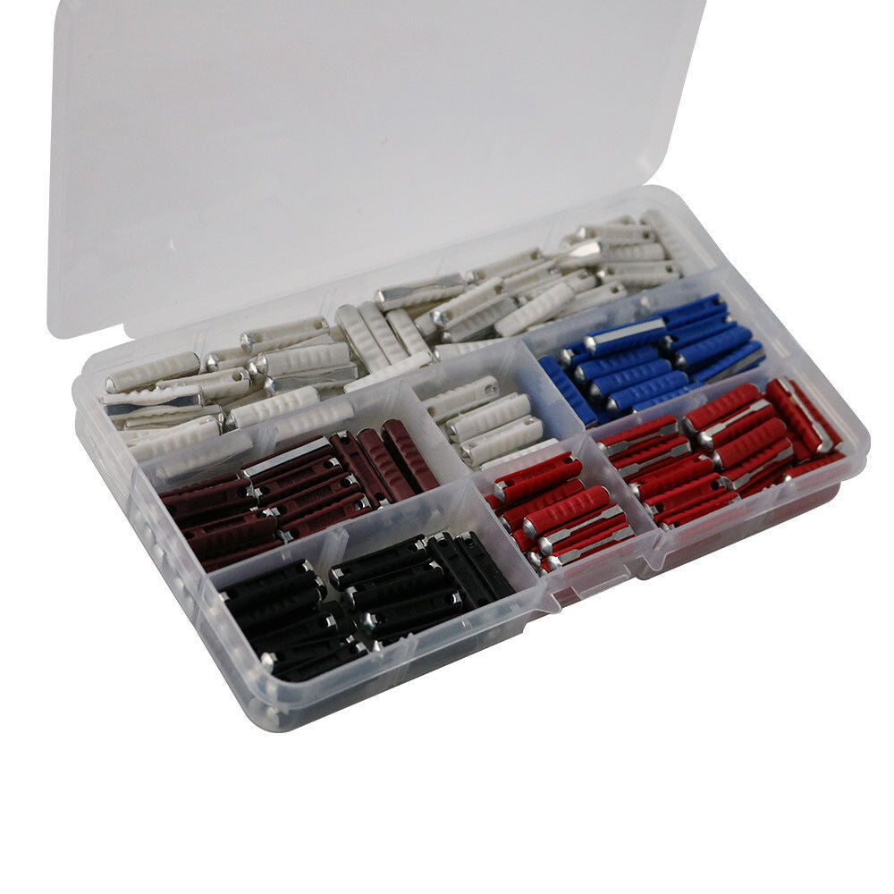 200pcs Ceramic Fuses Torpedo Bullet Fuse Classic Auto Car Fuse Kit