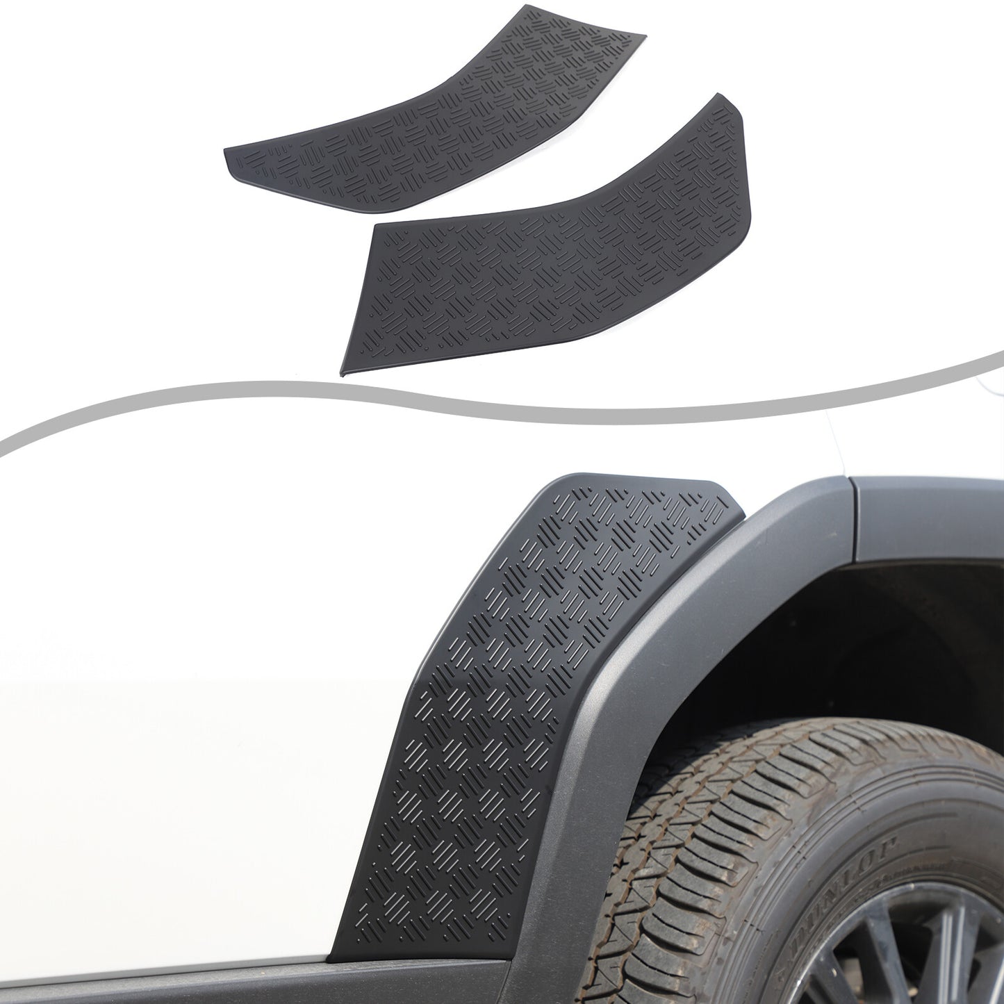 Rear side scratch protection kit cover for 2024 Prado for Land Cruiser 250- n