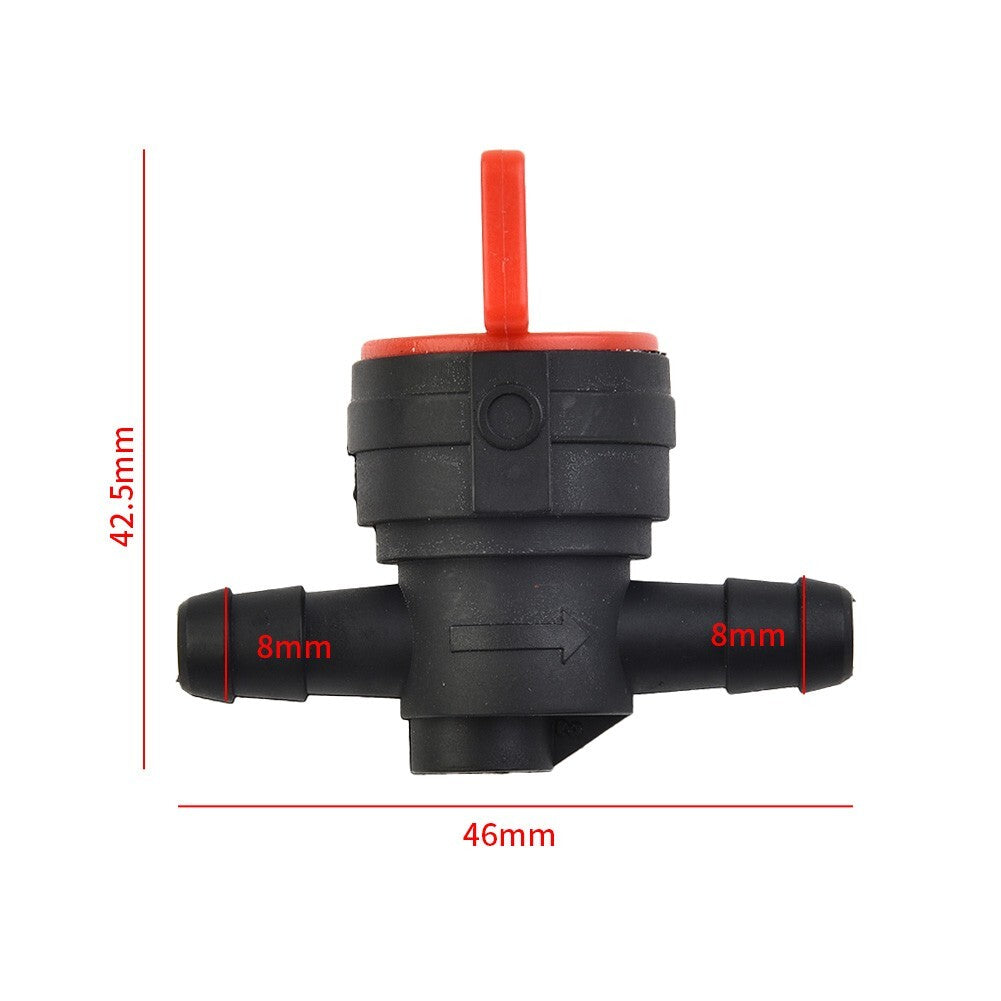 1 Pcs 8mm Plastic Petcock/Fuel Tap For 1/4 ID Pipe Motorcycle Lawnmower