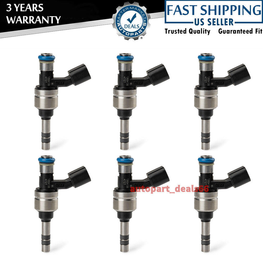 6pcs 12634126 Fuel Injectors For GM for Buick for Cadillac for Chevrolet for GMC 3.6L Engine