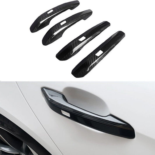 carbon fiber exterior door handle cover trim for Audi for A4 , B9, for A5 , Q5 17-21
