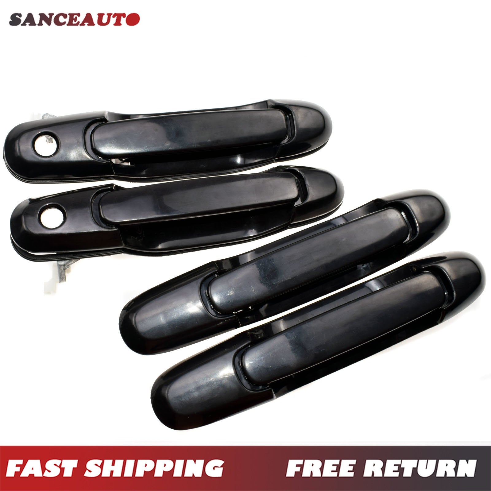 Front and rear left outer door handles are compatible with for Sienna 98-03- n