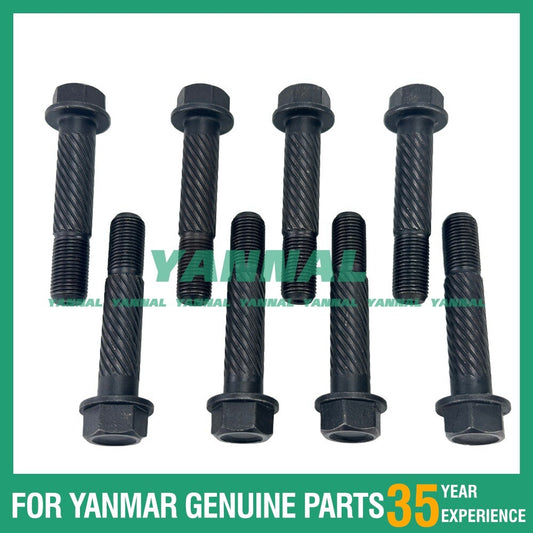 8-piece set of 129900-23200 connecting rod bolts for 4TNE94 engine parts
