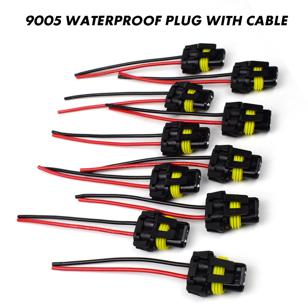 9006 9005 Socket Adapter Wiring Harness Extension Plug Connector for Headlight DRL- n