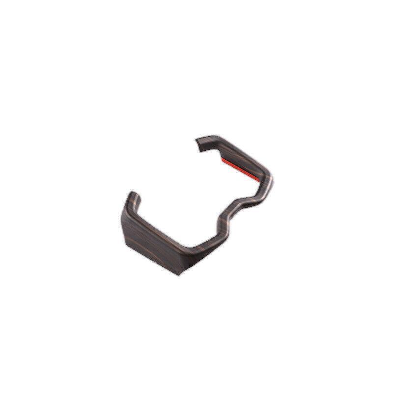 Matte Wood Grain Middle Console Drinking Glass Trim 1X for Toyota RAV4 2019-2023