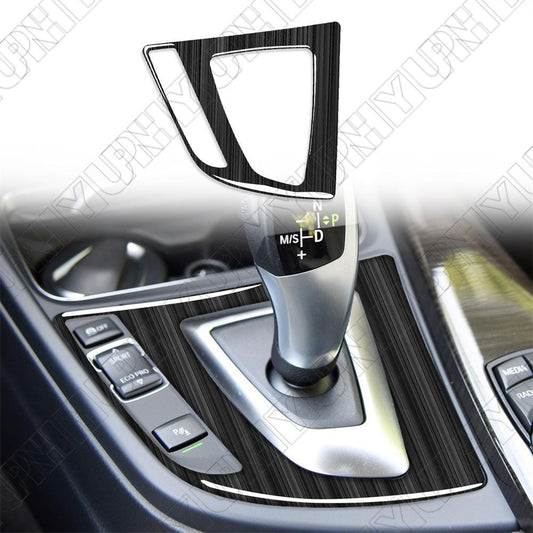 Real Carbon Fiber Car Gear Shift Panel Trim Sticker for BMW 3 Series F30 F34 LHD Q