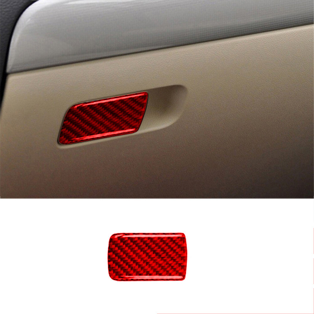 Red carbon fiber glove compartment handle for Volkswagen for Jetta sedan 2011-2014 type B