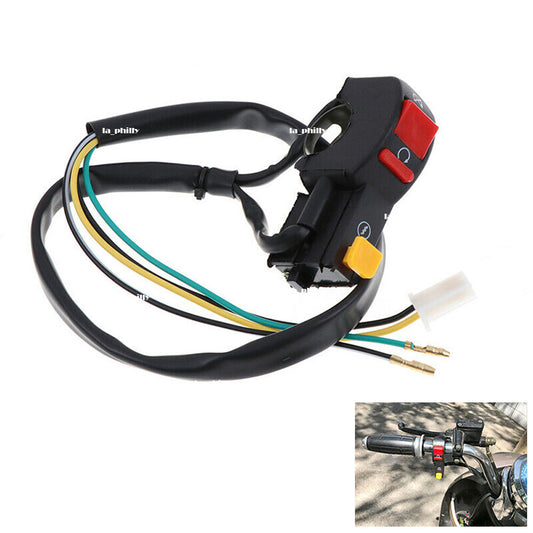 Motorcycle Dirt Bike 7/8 Handlebar Engine Stop Electrical Start  Stop Switch Q