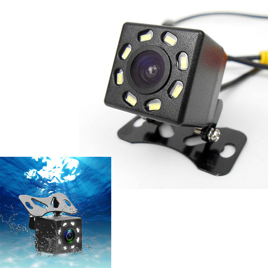 12V Car Backup Reverse Camera Kit 8 LED Night View Waterproof 170°Color Image 6M