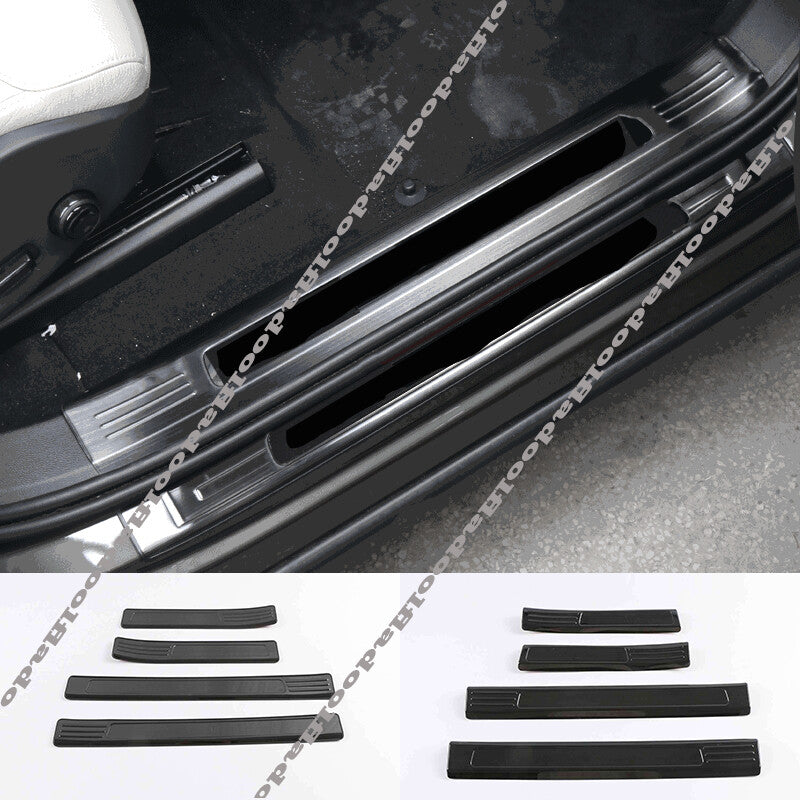 8pc for Volvo S60 2019-2022 Door Sill Scuff Plate Guard Mouldings Protector Trim