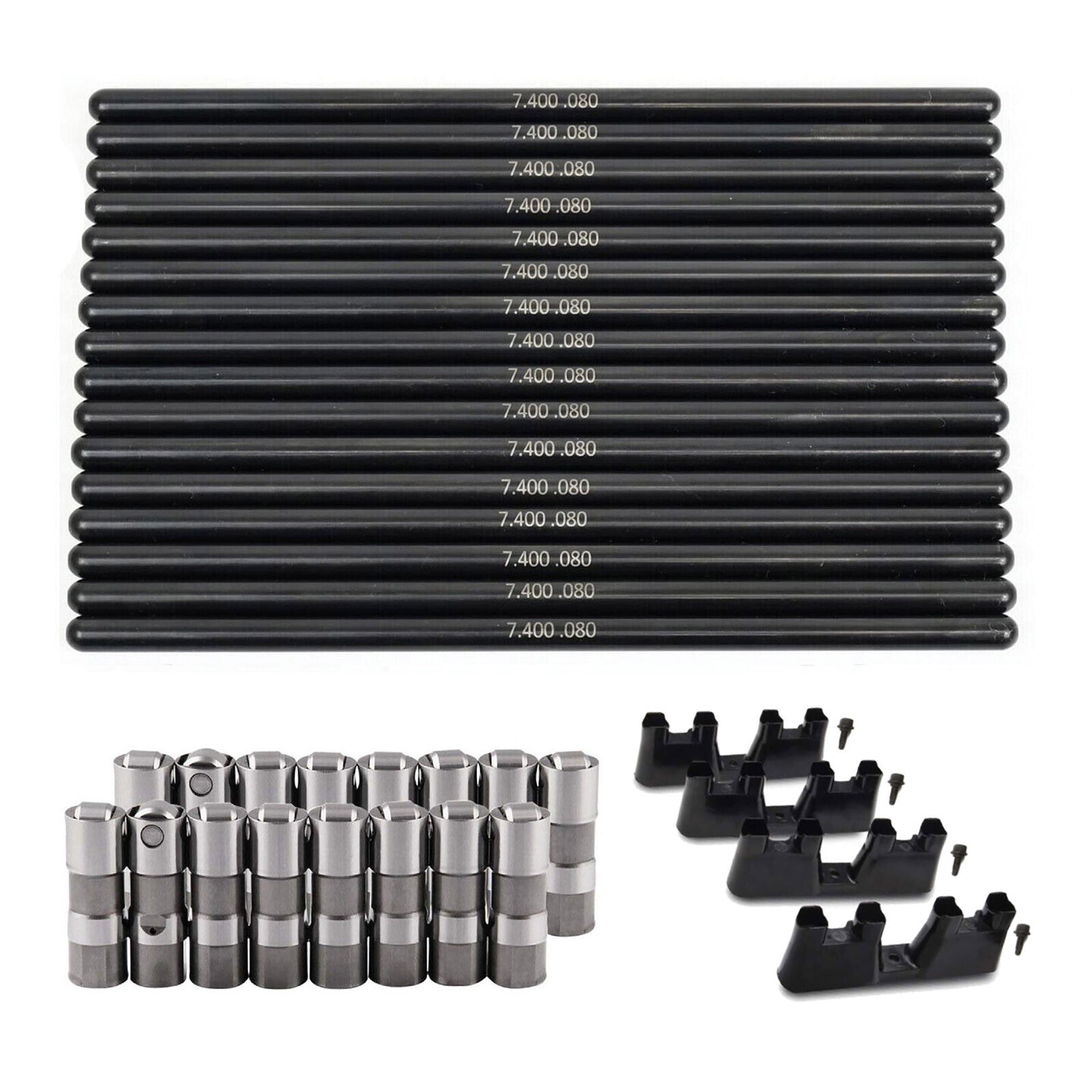 Lifters Set W/ Trays 7.400 Pushrods For LS1 LS2 LS3 LS6 LS7 LQ9 4.8 5.3 5.7 6.0L
