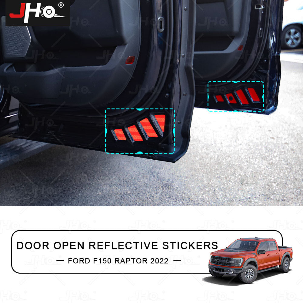 Car Door Open Safety Warning Reflective Decal Stickers for Ford F-150