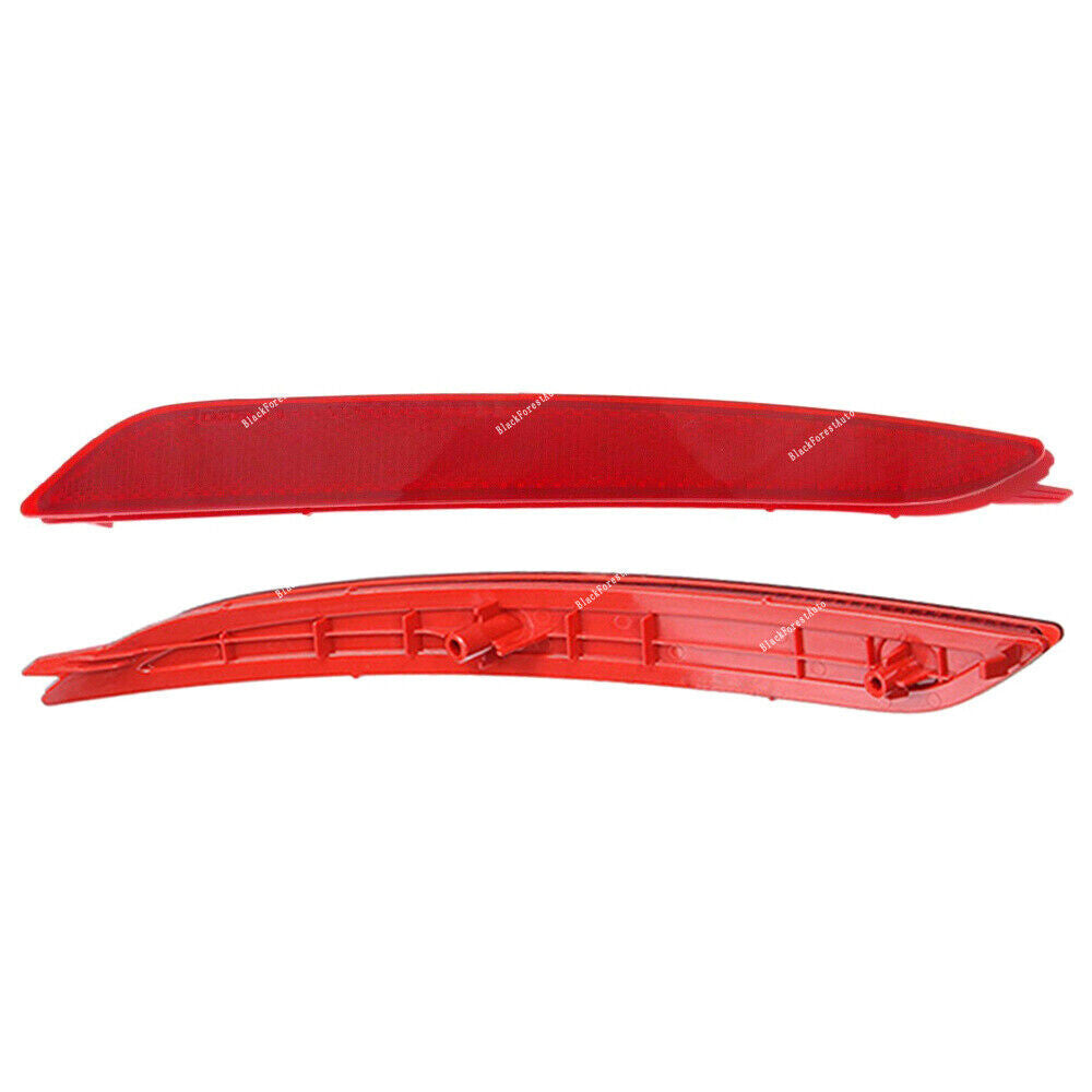 2X for Hyundai for Elantra Sedan 2014-2016 Rear RightLeft Bumper Reflector Red