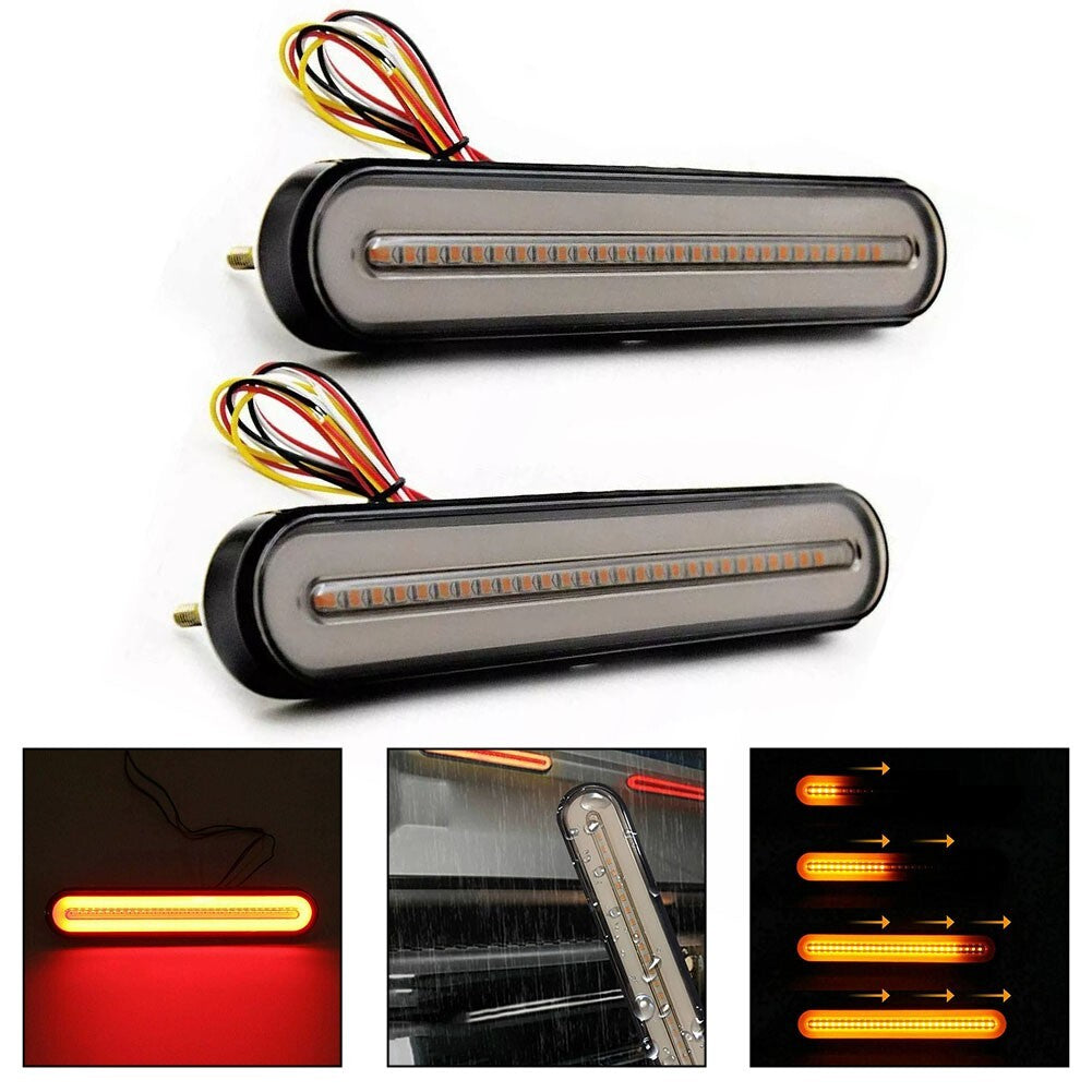 LED Car Strobe Brake Flowing Turn Signal Rear Tail Light Truck Trailer Lamp v
