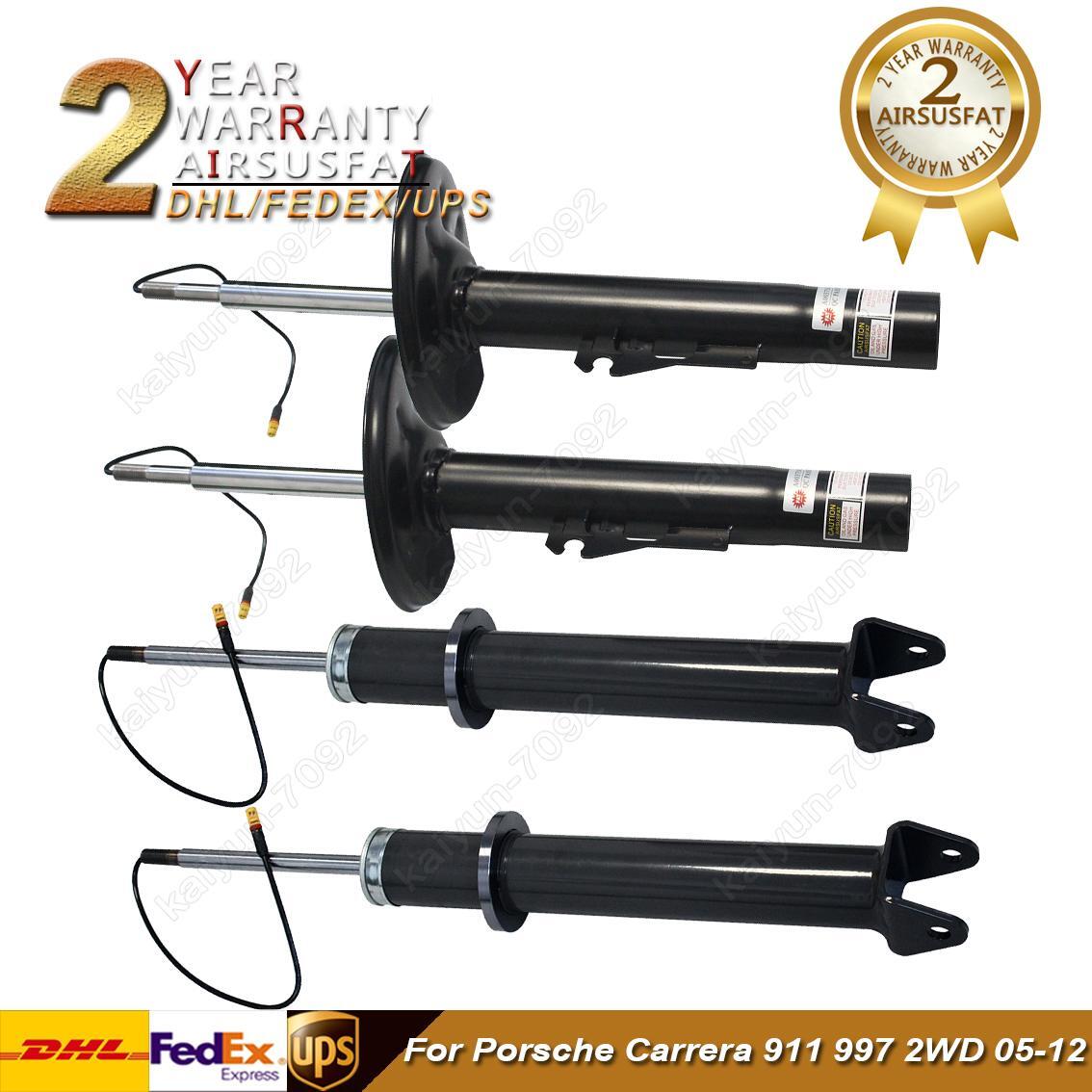 4X Front Rear Shock Absorber Struts for Porsche Carrera 911 997 2WD 2005-2012