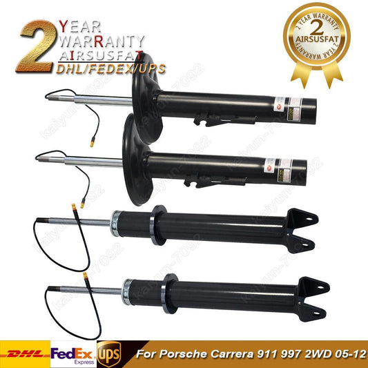 4X Front Rear Shock Absorber Struts for Porsche Carrera 911 997 2WD 2005-2012