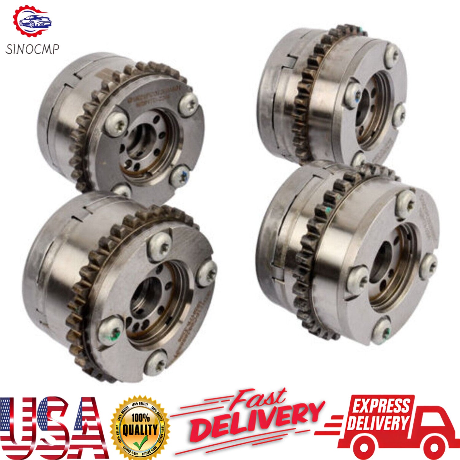 4Pcs Camshaft Adjuster Intake Exhaust 2760503800 2760501747 for Mercedes W222 US