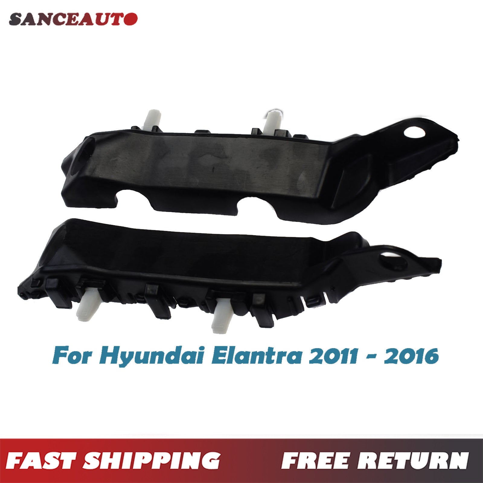 The front left and right side bumper brackets are compatible with 2011-2016 for Hyundai for Elantra 865133X000- n