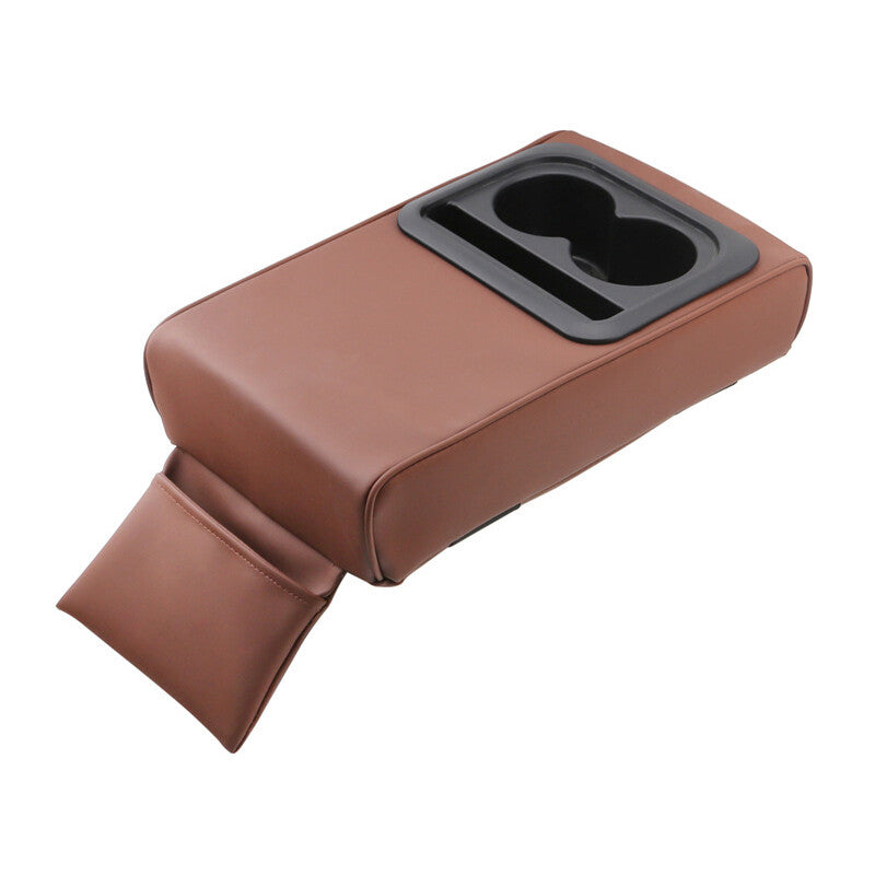 Double cup holder car armrest mat center console storage box PU memory foam n