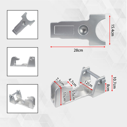 TL-50 Coupler Gooseneck Trailer Lock for Heavy Trailers Livestock Haulers Silver Q