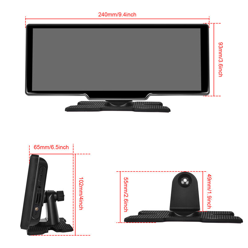 10.26-inch Android 12.0 Wireless CarPlay Multimedia Video Monitor with Camera Kit n