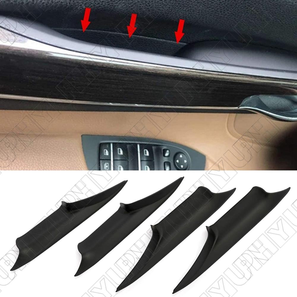 Set 4 Door Interior Inside Handle Pull Carrier Cover for BMW 7 F01 F02 2008-2015 Q