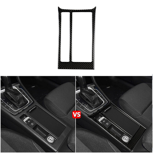 Carbon Fibre Water Cup Holder Trim for VW Golf7 MK7 2013-2017