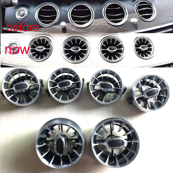 8x led Illuminated Turbo air ac vent purifier for Benz E class W213 2016-2023 v