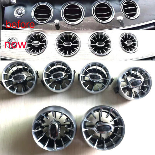 8x led Illuminated Turbo air ac vent purifier for Benz E class W213 2016-2023 v