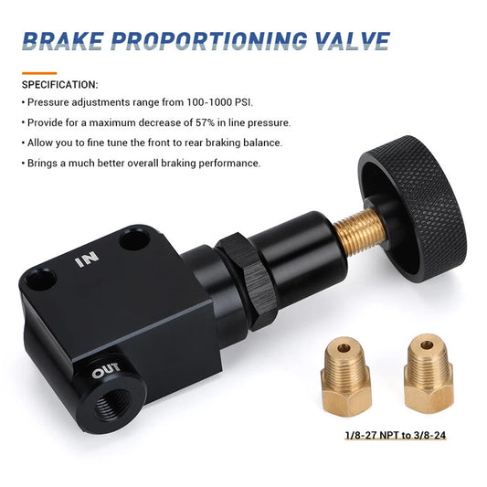 Fit For Wilwood 260-8419 Brake Proportioning Valve Pressure Regulator Screw Knob Q