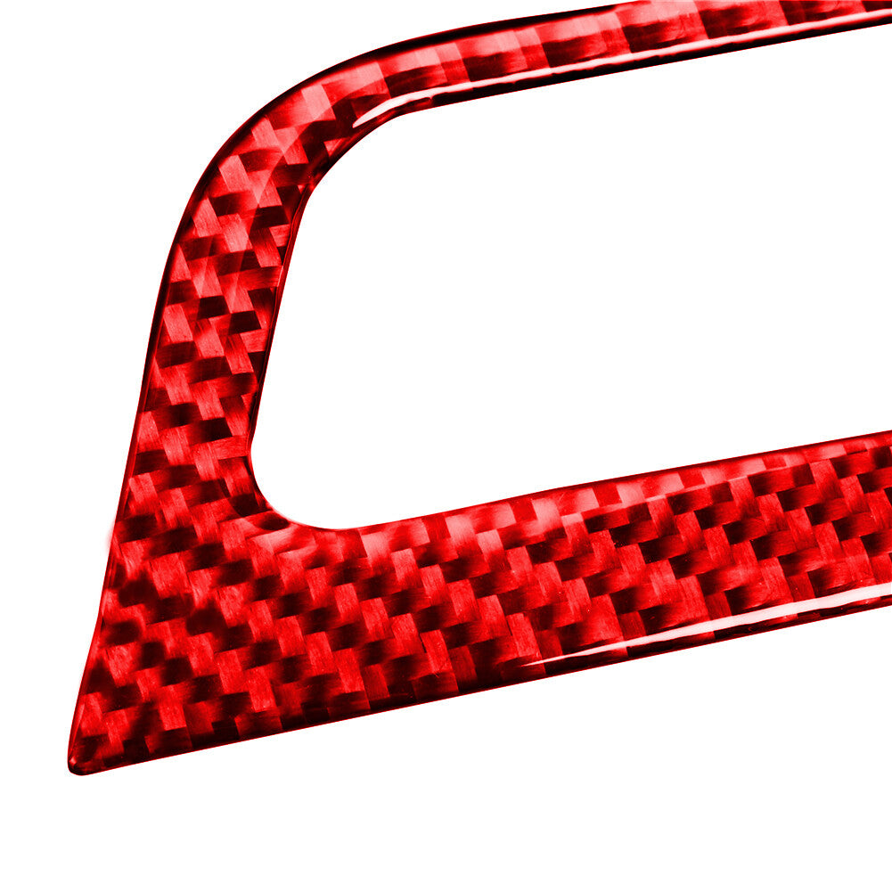 Red Carbon Fiber Rear Window Switch Panel Trim Cover for Subaru Forester 2005-08 v