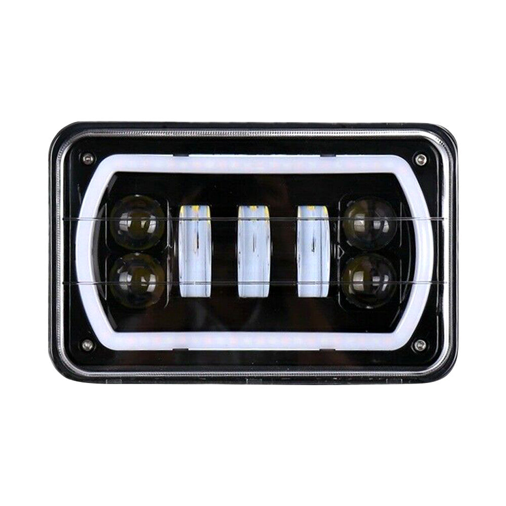 4X6 LED Headlamp Headlight Hi-Lo Beam DRL Turn Single Light For Electra for Mustang